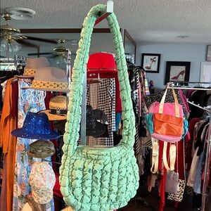 Wild Fable Mint Green Quilted Shoulder Bag
